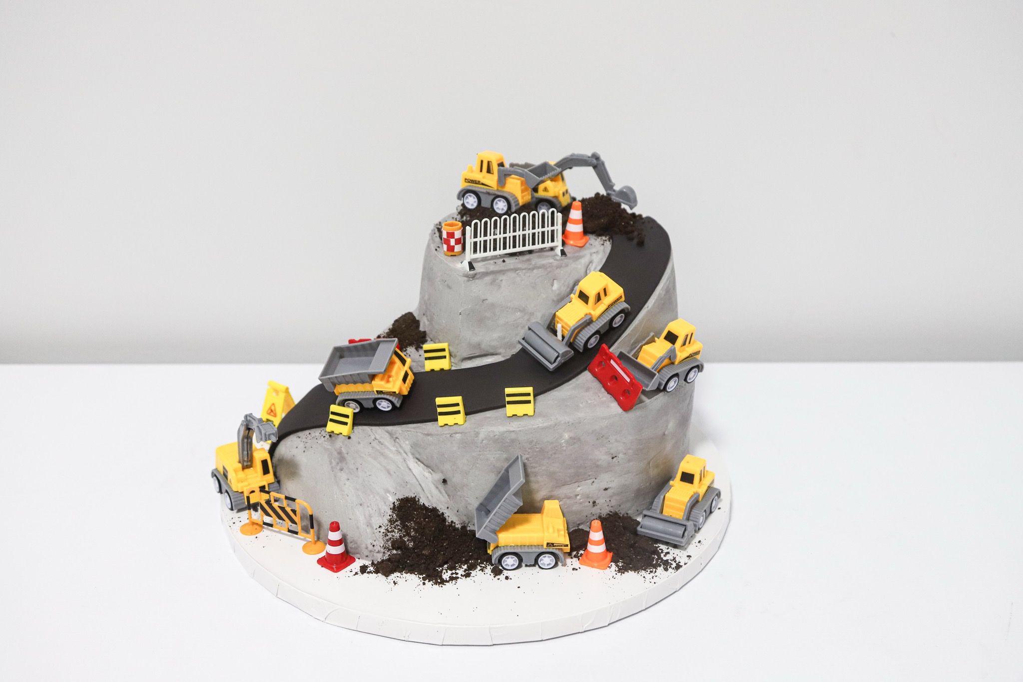 Personalized Construction Birthday Cake