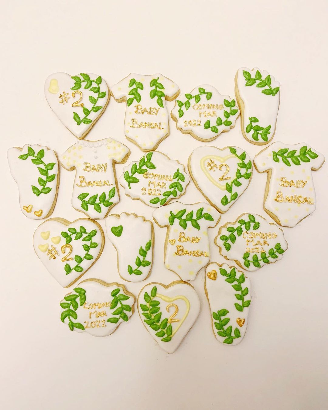 Botanical Baby Bansal Twin Reveal Cookies