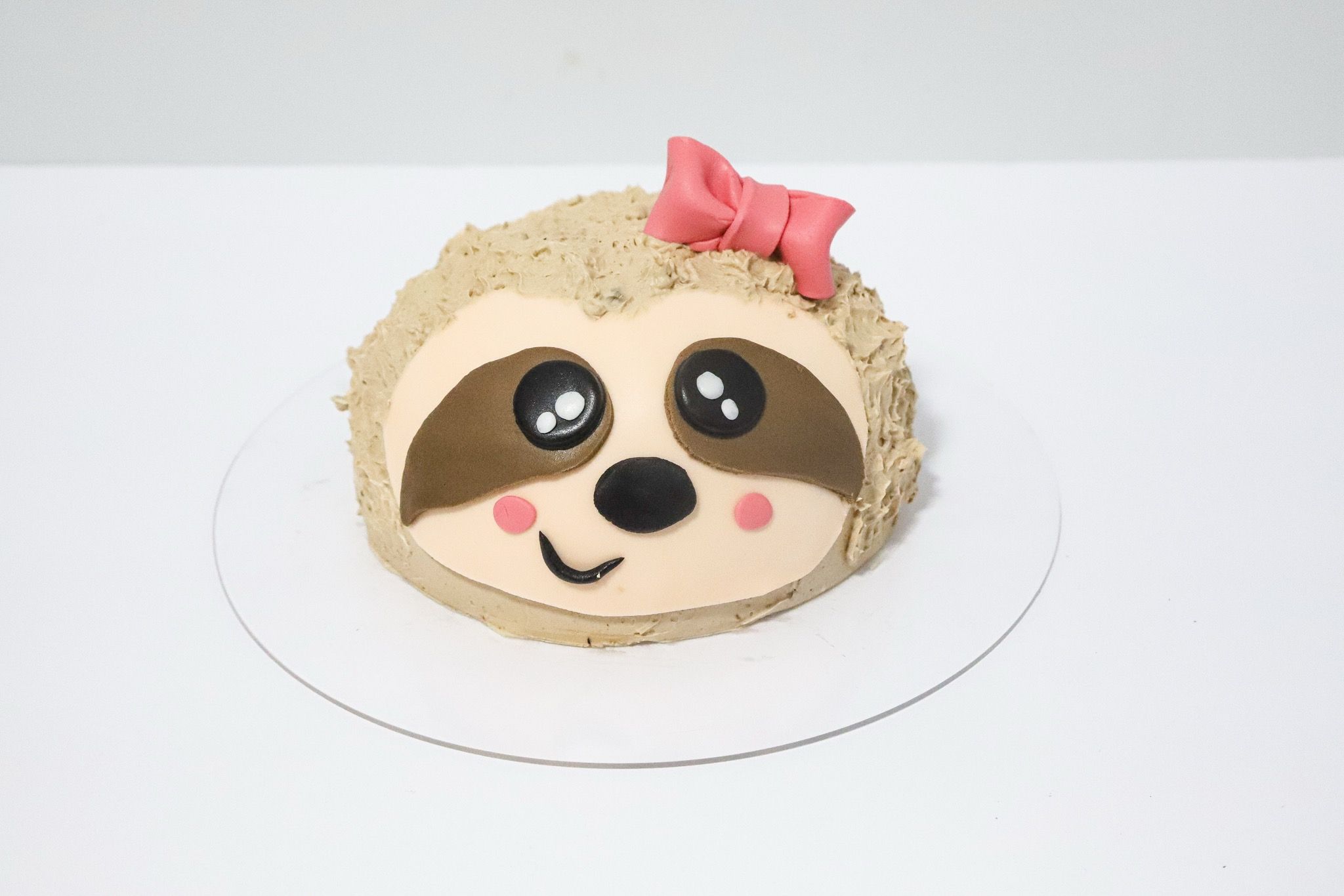 Sloth Face with Pink Bow
