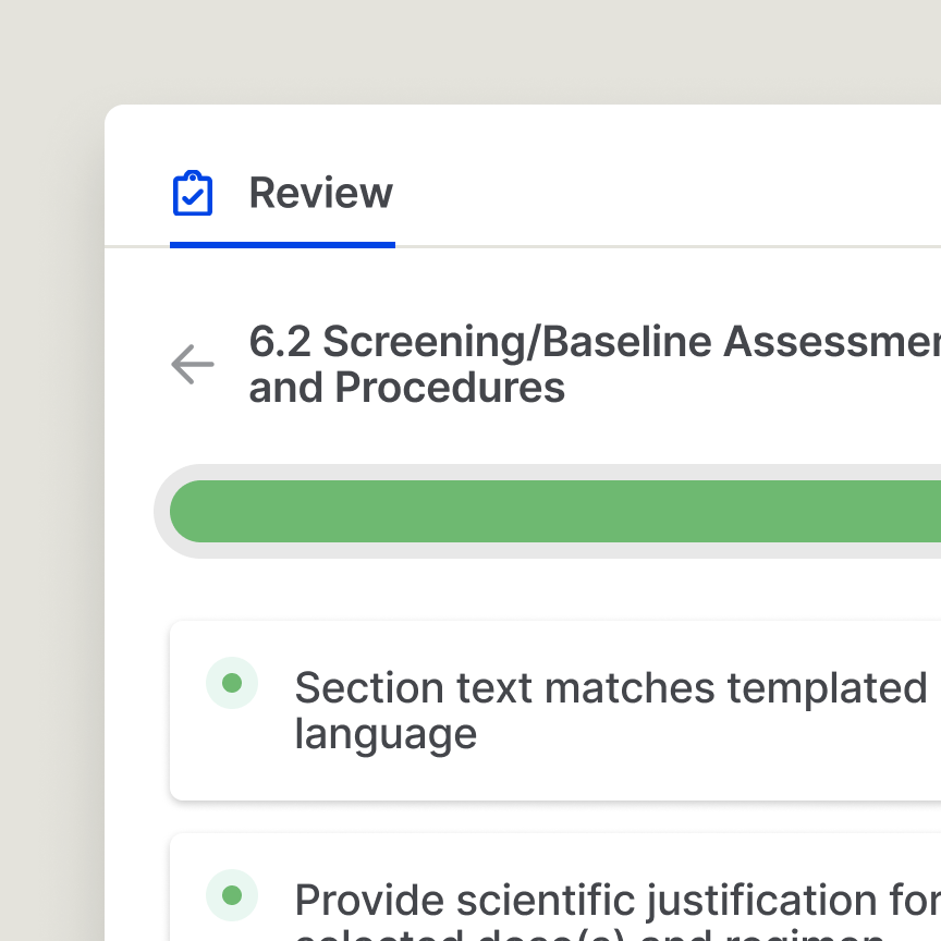 Built-In AI Review Guide users towards best practices or regulatory precedent with configurable Pathways