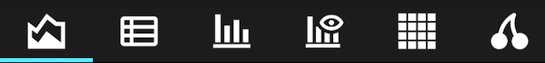 Tabs represented as icons