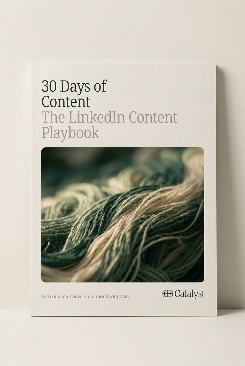 Get 30 Days of LinkedIn Content From One Interview