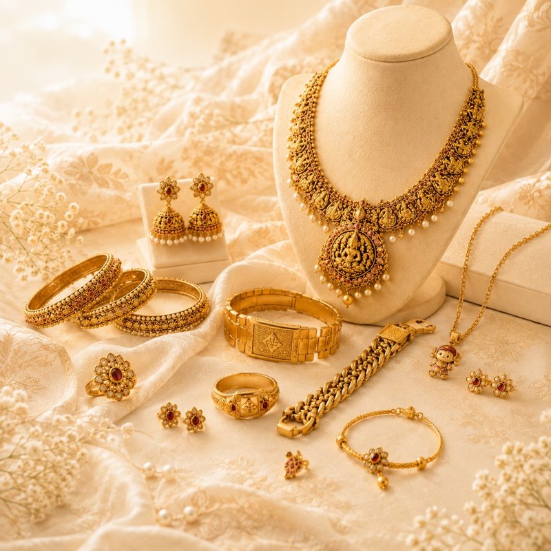 Everyday gold jewellery