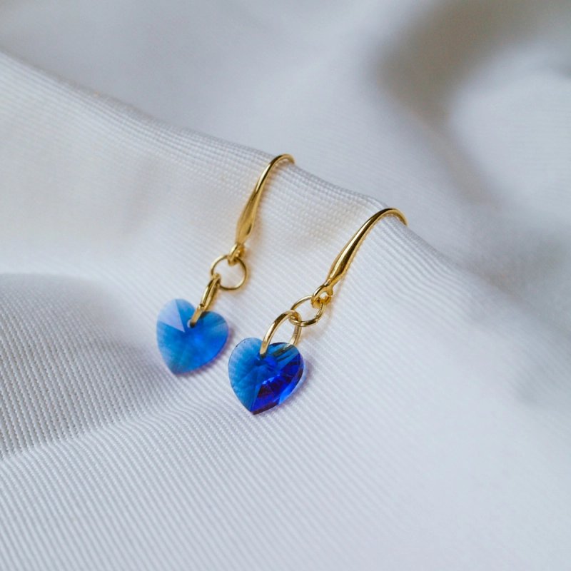 Gold drop earrings