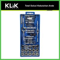 Tap and Die Set 40 Pcs - Alat Tap Dan Snai Ulir Drat Mur Baut