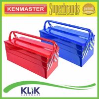 Kenmaster Tool Box Kaleng Besi 3 Susun Kotak Perkakas 5 Tray 53 x 21 x 21 cm