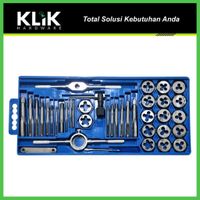 Tap and Die Set 40 Pcs - Alat Tap Dan Snai Ulir Drat Mur Baut