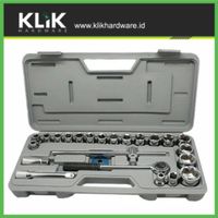 KTP Kunci Shock Sock Sok Set 25 Pcs Ukuran 1/2 Inch 8 - 32 mm Motor Mobil