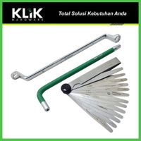 Paket Tune Up Motor Set 3 Pcs Stel Klep Buka Caliper Rem T40 Honda 4-In-1 Feeler Gauge Kunci Ring 8 x 9 mm