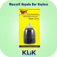 Maxsell Kepala Mesin Bor 10 mm x 3/8" Tanpa Kunci Keyless Drill Chuck