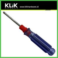 Obeng Bolak Balik 5 Inch Transparan Plastik Model Winson 2 Way Plus minus