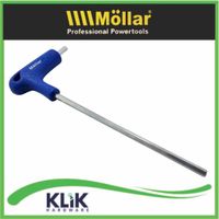 Mollar Kunci L Hexagonal 5 mm Model T Handle Crome Vanadium