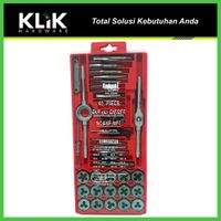 Tap and Die Set 40 Pcs - Alat Tap Dan Snai Ulir Drat Mur Baut