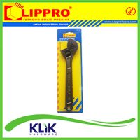 Lippro Kunci Inggris 10 Inch - Adjustable Wrench Black Chrome Heavy Duty