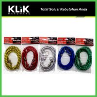 Tali Pengikat Bagasi Motor 10 mm x 150 cm Karet Ikat Barang Serbaguna