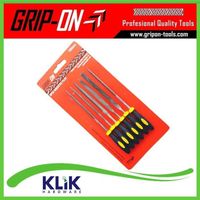 Grip On Kikir Besi Set 6 Pcs 4 Inch 100 mm - Assorted Files Set
