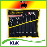 Bison Kunci Ring Set 8 Pcs 6 - 22 mm Double Ring Spanner Set 75°