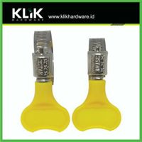 Klem Selang Kuping Stainless Taiwan - Hose Clamp PVC Handle Gas LPG Pilih Ukuran 3/4 & 1 Inch