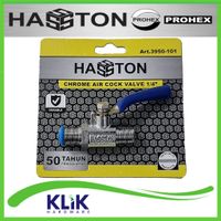 Hasston Prohex Kran Angin Kompresor Hato 1/4 Inch Air Cock Kuningan 3950-101 3950-103