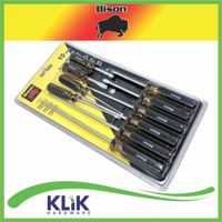 Bison Obeng Set 10 Pcs Plus Minus Screwdriver