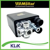 Mollar Otomatis Kompresor 4 Lubang Automatic Pressure Switch 4 Way 1/4 Inch