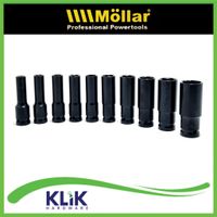 Mollar Deep Impact Socket Mata Sock Sok Shock Panjang 10 Pcs 1/2 Inch 8 10 12 13 14 17 19 21 22 24 mm