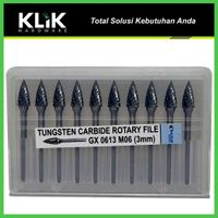 Mata Tuner Bor Porting 3 x 3 mm Type G Pendek - Tungsten Carbide Rotary Files
