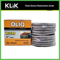 Amplas Bulat Tempel Velcro 4 Inch Gerinda Grit 60 80 100 120 150 180 240 400