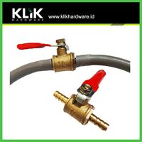 Kran Bensin Motor 1/4 Inch Kuningan - Kran Angin Minyak 1/4"