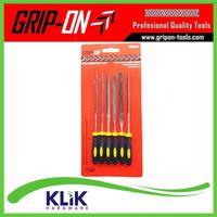 Grip On Kikir Besi Set 6 Pcs 4 Inch 100 mm - Assorted Files Set