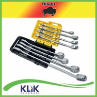 Bison Kunci Ring Pas Set 8 Pcs Ukuran 8 10 11 12 13 14 17 19 mm