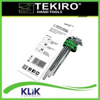 TEKIRO Kunci L Flat Hexagonal Panjang 8 Pcs 2 - 10 mm Hex Key Xtra Long