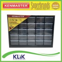 Kenmaster Rak Drawer Kotak 15 25 Susun Laci Tempat Baut Part Komponen Serbaguna