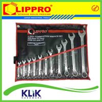 Lippro Kunci Ring Pas Set 11 Pcs 8 - 24 mm - Combination Spanner Set Heavy Duty