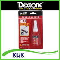 Dextone Thread Locker 10 ml 242 Biru - 271 Merah Lem Baud Baut Mur Trimpot