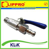 Lippro Kran Angin Kompresor 1/4 Inch - Air Cock Kuningan 1/4"