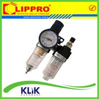 Lippro Air Filter Control Regulator Saringan Udara Kompressor 2 Tabung - Double