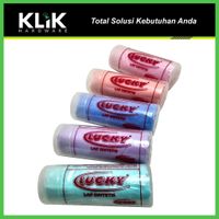 Lucky Kain Lap Kanebo Tebal Plas Chamois Synthetic Cloth Warna Warni