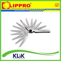 Lippro  Stel Klep Fuller Blade 13 Pcs Feeler Gauge 0.05 - 1 mm