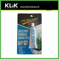Dexbond Lem Silicone Sealant 30 gram - Lem Kaca Silikon Bening Tube