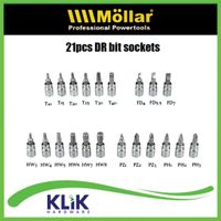 Mollar Kunci Shock Sock Sok Set 46 Pcs Motor 1/4 Inch Mata Obeng Socket Set