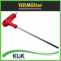Mollar Kunci L Hexagonal 5 mm Model T Handle Crome Vanadium