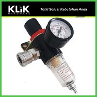 Air Filter Regulator 1/4 Inch Saringan Udara Angin Kompresor Plug N Play