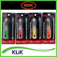 Hioshi Obeng 2 Way Gagang Karet - Obeng Bolak Balik Plus Minus Magnet