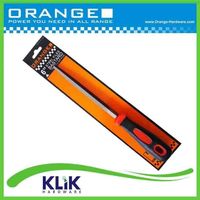 Orange Kikir Besi Segitiga 6 Inch 150 mm Bastard Triangle Files