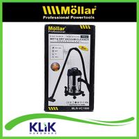Mollar Vacuum Cleaner Wet Dry 15 Liter VC1508 Vacum Sedot Debu Basah Kering