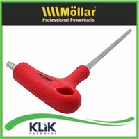 Mollar Kunci L Hexagonal 5 mm Model T Handle Crome Vanadium