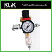 Air Filter Regulator 1/4 Inch Saringan Udara Angin Kompresor Plug N Play