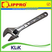 Lippro Kunci Inggris 10 Inch - Adjustable Wrench Black Chrome Heavy Duty