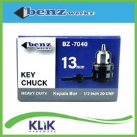 Benz Kepala Mesin Bor 1.5 - 13 mm Drill Chuck + Kunci 1/2 Inch x 20 UNF